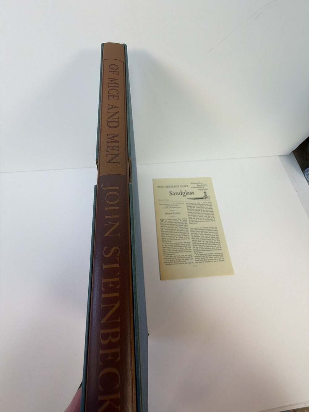 Of Mice and Men by John Steinbeck The Heritage Press 1970 Hardcover Book